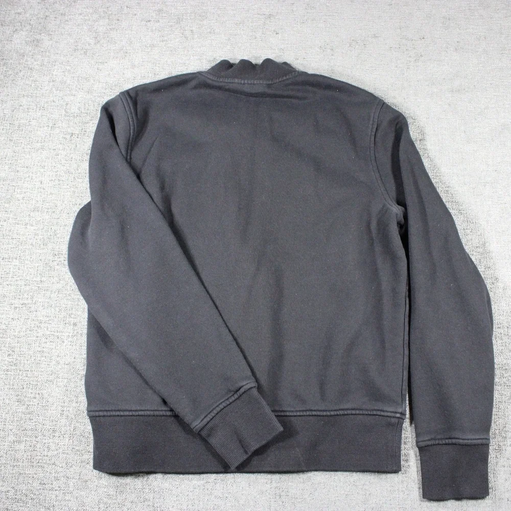 Michael Kors Womens Black Full Zip Logo‎ Sweatshirt Bomber Jacket Size M